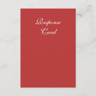 Swirls in Candy Red RSVP