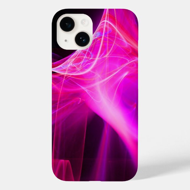 SWIRLS IN PURPLE pink fuchsia Case-Mate iPhone Case (Back)