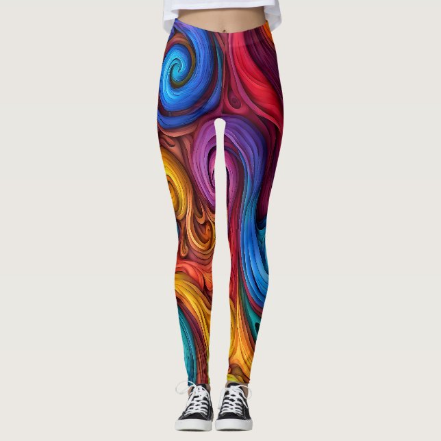 Swirls Leggings (Front)