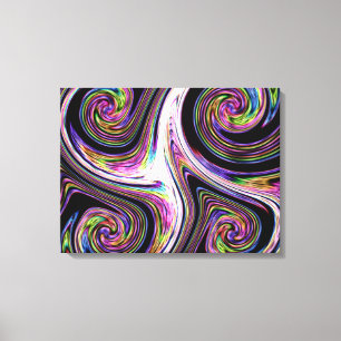 Swirls Lightning Zoom Canvas Print