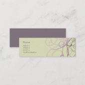 Swirls No. 0028 Mini Business Card (Front/Back)