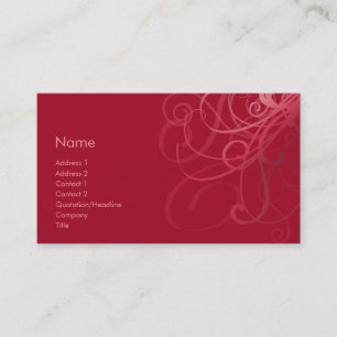 Swirls No. 0813 Business Card