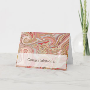 Swirls of Coral Card