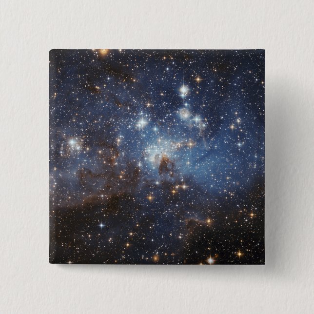 Swirls of gas and dust 15 cm square badge (Front)