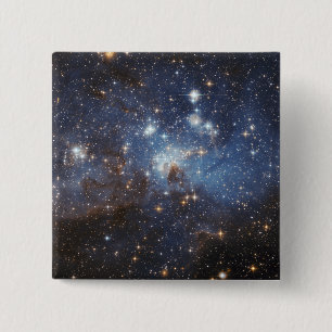 Swirls of gas and dust 15 cm square badge