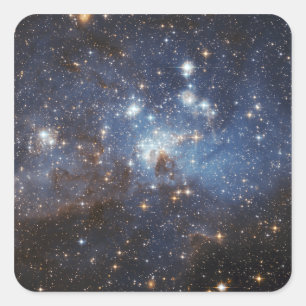 Swirls of gas and dust square sticker