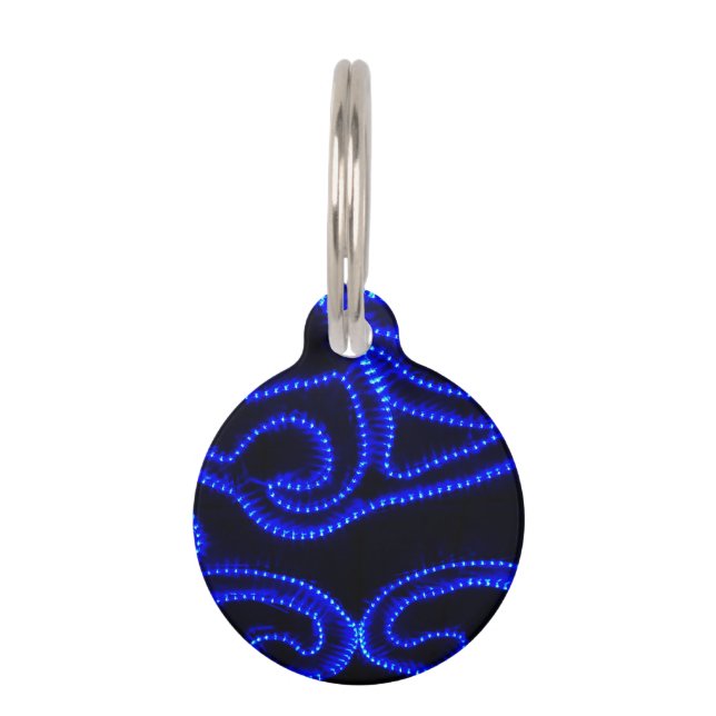 Swirls of Light  Pet Tag (Front)