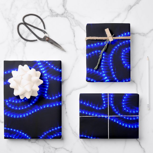 Swirls of Light  Wrapping Paper Sheet (Front)