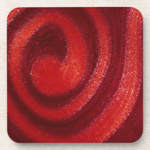 Swirls of nail polish coaster