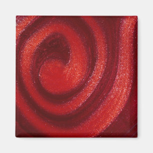 Swirls of nail polish magnet