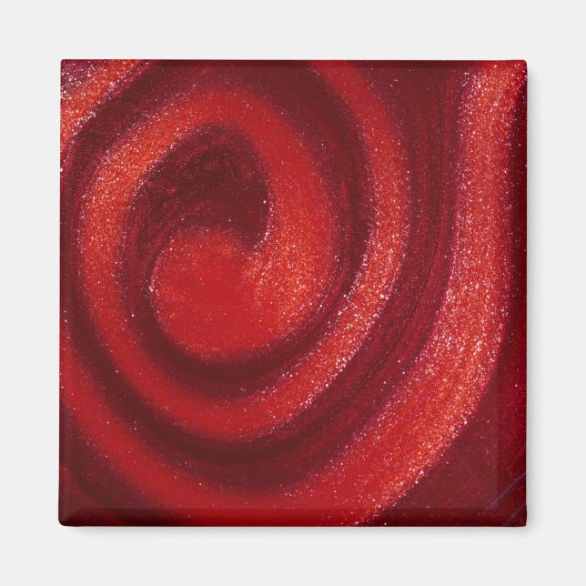 Swirls of nail polish magnet (Front)