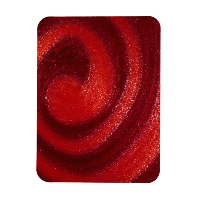 Swirls of nail polish magnet (Vertical)