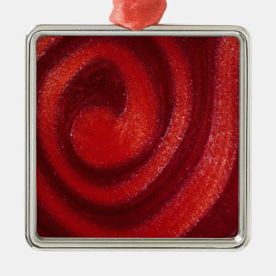 Swirls of nail polish metal tree decoration