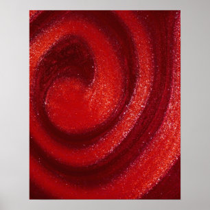 Swirls of nail polish poster