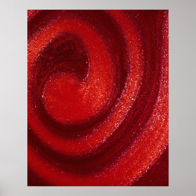 Swirls of nail polish poster (Front)
