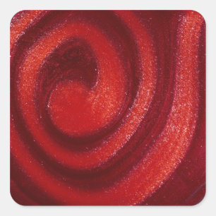Swirls of nail polish square sticker
