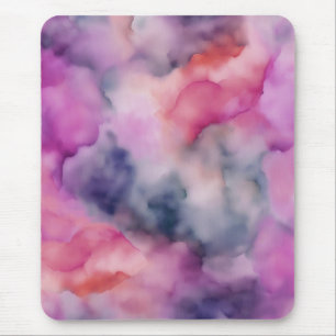 Swirls of Purple Marble Mouse Mat