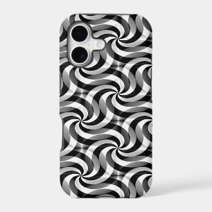 Swirls Pattern Art - black and white
