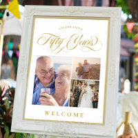 Swirls & Photos 50th Wedding Anniversary Welcome