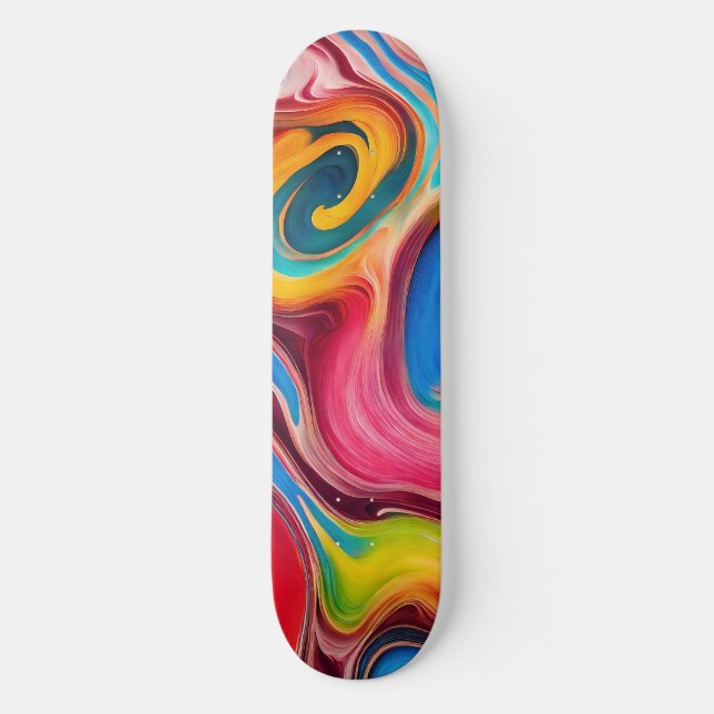 Swirls Skateboard (Front)