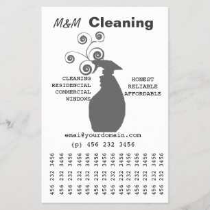 Swirls Spraying Bottle Flyer