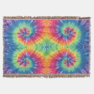 Swirls Tie Dye Throw Blanket
