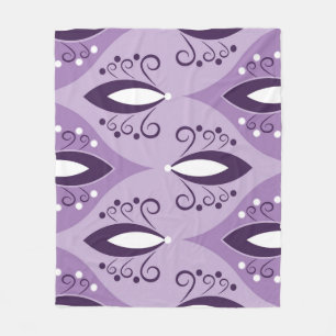 Swirls Vintage Geometric Seamless Art Fleece Blanket