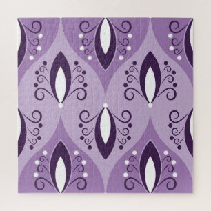 Swirls Vintage Geometric Seamless Art Jigsaw Puzzle