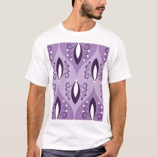 Swirls Vintage Geometric Seamless Art T-Shirt