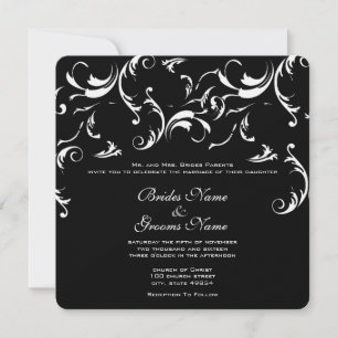 Swirls Wedding Invitation