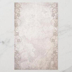 Swirly Antiqued Style Stationery Paper