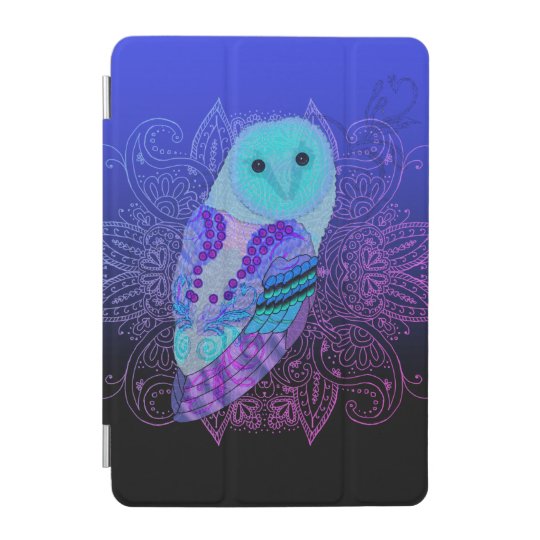 Swirly Barn Owl iPad Mini Cover