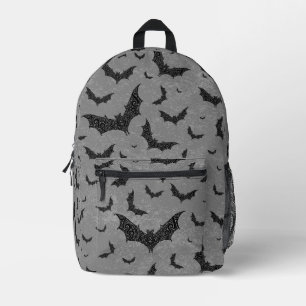 Swirly Bat Swarm  Printed Backpack