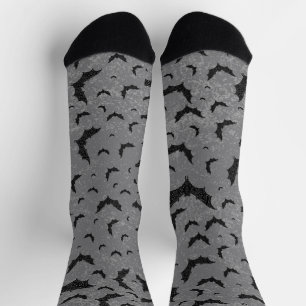 Swirly Bat Swarm Socks