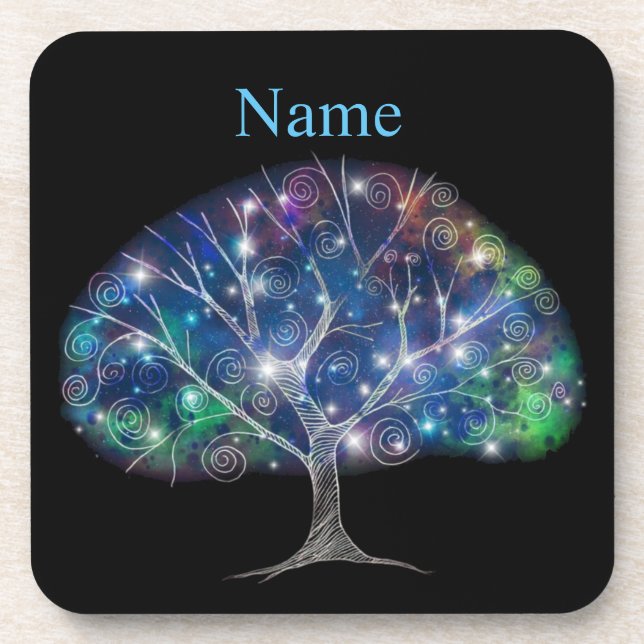 Swirly branch Tree Thunder_Cove  Coaster (Front)