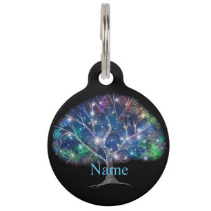 Swirly branch Tree Thunder_Cove Pet Tag