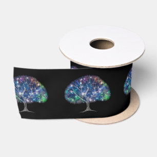 Swirly branch Tree Thunder_Cove Satin Ribbon