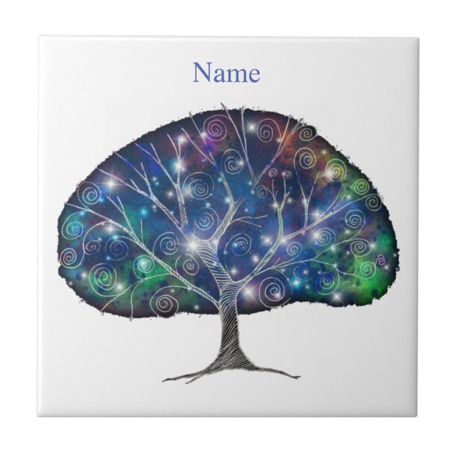 Swirly branch Tree Thunder_Cove  Tile (Front)