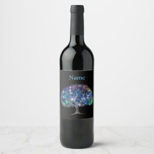 Swirly branch Tree Thunder_Cove   Wine Label