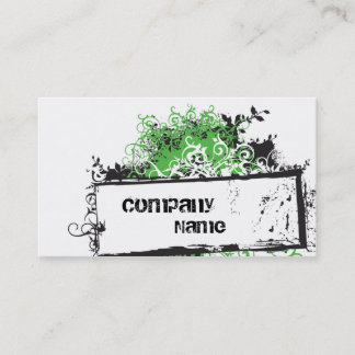 Swirly business card