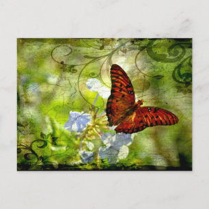 Swirly Butterfly Postcard