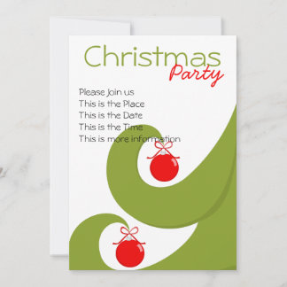 Swirly Christmas Invitation