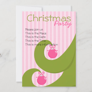 Swirly Christmas Invitation