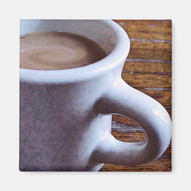 SWIRLY COFFEE FRIDGE MAGNET (Front)