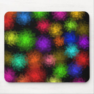 Swirly Color Bubbles Mouse Mat