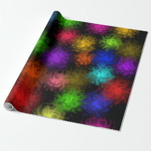 Swirly Colour Bubbles Wrapping Paper