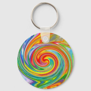 Swirly Colours Keychain