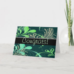 Swirly Congrats! Card