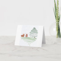 swirly curly coos highland cows card