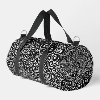 Swirly Design Duffle Bag